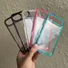Adecuado para Apple 18Pro/15Pm Cáscara Espacial de Alta Transparencia iPhone 17Promax Borde Transparente Ranura Anticaída Carcasa Dura