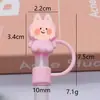 Nuevo tapón de tapa de pajita a prueba de polvo de gran diámetro de 10 mm se puede reciclar linda taza de té de leche tapón de pajita grueso fabricantes suministro
