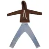 Boneca Folha boneca babi 60cm brinquedo roupas de banheiro Roupa esportiva vestido com capuz fantasia presente infantil bebê