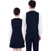 Conjunto de Chaleco Profesional de Otoño para Hombres y Mujeres Restaurante de Hot Pot Ropa de Trabajo Hotel Catering Bar KTV Uniforme de Mesero