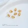 Cuentas Espaciadoras Irregulares Estilo Barroco de Acero de Titanio que No se Desvanecen con Patrón Martillado de Superficie de Meteorito, Accesorios Hechos a Mano para Collares DIY