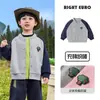 Roupas Exteriores Europeias para Meninos, Roupas de Primavera e Outono, Uniformes de Baseball Casuais para Bebês, Roupas Novas Tendência e Legais para Crianças, Roupas para Crianças