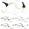 59 Gafas de Titanio Puro Estilo Ceja, Gafas para Hombre de Montura Grande, Gafas de Titanio Marca Shangfuteng, Se Pueden Montar Lentes Graduados y Lentes Bloqueadores de Luz Azul