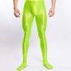 Europeas y Americanas Talla Grande Transfronterizas Amazon Ebay Brillantes Aceitosas Sedosas Leggings de Culturismo Bolsa U Convexo Pantalones de Hombre