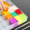 Caja de Pintura Transparente, Gouache, Acuarela, Pintura al Óleo Acrílico, Caja de Empaque de Gran Capacidad, Caja de Almacenamiento de 48 Colores, Especial para Estudiantes de Arte