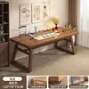 Mesa de Caligrafia Sala de Estar Grande Mesa Longa Novo Estilo Chinês Mesa de Escrita com Pincel Cadeira Suporte de Mesa Mesa de Prática de Escrita Mesa de Pintura Estilo Antigo Mesa de Estudos Chineses