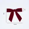 Huiya Terciopelo Lazo Ropa de Navidad Empaque Regalo Decoraciones de Flock DIY Accesorios de Lazo Hechos a Mano