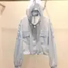 Roupas com Proteção Solar Femininas Tendência 2024 Nova Anti-ultravioleta Verão Fina com Capuz Roupa com Proteção Solar Jaqueta Spandex