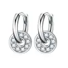 Pendientes Redondos Geométricos de Plata de Ley 925 Estilo Nuevo 2026 Pendientes Personalizados Incrustados de Diamantes para Mujer Pendientes Exquisitos Pendientes Elegantes