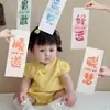 Notas de Papel Creativas para el Primer Cumpleaños del Bebé, Accesorios para Fotos, Suministros de Decoración de Cumpleaños, Decoraciones para la Ceremonia de los Cien Días