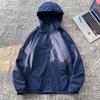 Jaqueta americana vintage proteção solar masculina verão fina moda marca casal motocicleta função Jiake