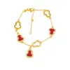 Espera un Brazalete Dorado de Arena de Larga Duración y Sin Decoloración Estilo Tienda con Adorno Completo de Diamantes en Forma de Calabaza Roja, Diseñado para Mujeres, con un Diseño de Lujo Ligero y de Nicho