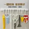 Estante de Almacenamiento con Gancho de Barra Deslizante sin Taladro para Puertas de Gabinete de Cocina