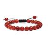 Jóias de Comércio Exterior 8mm Ágata Turquesa Branca Olho de Tigre Pulseira de Cristal Tecida à Mão Pulseira de Casal Atacado Amazon