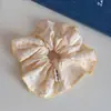 Goma para el pelo con estampado de cuadros en relieve de encaje ondulado, accesorio para el pelo, nuevo estilo fresco y dulce, accesorio para el pelo