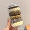 Cuerda Negra Simple para el Cabello, Gama Alta, Goma Elástica de Alta Elasticidad, Goma para el Cabello, Sin Marca, Sin Daño al Cabello, Goma para el Cabello, Accesorio Versátil para el Cabello para la Vida Diaria de las Mujeres