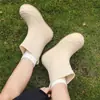 Botas de Borracha Impermeáveis Antiderrapantes de Cano Médio Estilo Coreano Simples para Mulheres Cozinha Acampamento Amarelo Botas de Chuva Modernas