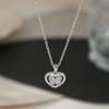Cadena para Clavícula Elegante de Zirconia Chapada en Oro Real para Mujer, Diseño de Nicho, Collar de Mariposa Calado de Gama Alta, Cadena Sencilla para el Cuello