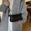 Bolsa Compacta de Couro Genuíno para Mulheres, Estilo Bolinho, Atacado Transfronteiriço, Bolsa de Ombro Cruzado em Couro de Vaca, Bolsa Transversal Versátil da Moda para Mulheres