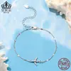Pulsera Original Voyage Aircraft de Aiful Versátil Plata de Ley S925 Chapada en Platino Joyería de Circonita Accesorio de Mano para Commuter de Mujer