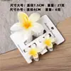 Pinza para el Cabello de Plumeria Grande con Degradado de Colores Moda Vacaciones Pinza Lateral Parte Trasera de la Cabeza Moño Pinza de Tiburón Accesorio para el Cabello