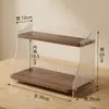 Estante de Almacenamiento de Escritorio para Estación de Trabajo Cosméticos y Productos para el Cuidado de la Piel Soporte para Tazas de Encimera Almacenamiento Estante de Almacenamiento Acrílico Almacenamiento de Tocador