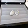 Brincos de Gota de Água Dupla Face com Pedra Olho de Gato Transparente Cristalina de Design de Nicho, Brincos Versáteis Exquisitos, Acessórios de Orelha Minimalistas Elegantes de Luxo Leve
