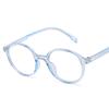 Óculos de Aro Redondo Novos 2024 Armação de Óculos Cor Gelatina Transparente Armação de Óculos Pode Ser Equipada com Óculos para Miopia para Estudantes com Lentes Planas