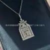 Collar Lily Clover de Harry Winston para Mujer, Trébol de Cuatro Hojas Full Diamante Versión de Alta Gama, Cadena para Clavícula V-Oro de Lujo Ligero
