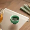 Taza de té de gres cristalino de alta temperatura hecha a mano pura juego de té de cerámica taza de té taza de maestro taza de invitado exquisito juego de té Kung Fu