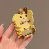 Lindo Oso Marrón Gato Gatito Clip de Natillas Corazón de Chica de Dibujos Animados 2025 Nuevo Pasador de Pelo Pinza de Tiburón