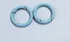 Llavero de Anillo de Resorte de Aleación de Zinc Colorido DIY Colgante de Joyería Llavero Anillo Abierto Equipaje Hebilla Blanca Oro K