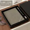 Cuaderno de banda A5 de piel de oveja para empresa, se puede imprimir logo, cuero suave de alta calidad, diario exquisito, libro para conferencias de trabajo