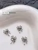 Acessórios Populares Transfronteiriços para Nail Art Laço Branco K, Fitas Versáteis Tridimensionais de Gravata Borboleta de Metal Peças para Decoração de Unhas DIY