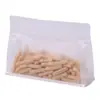 Acabado mate apto para alimentos, sellado hermético de ocho lados, bolsas autosellables para productos secos, nueces y bocadillos variados; bolsas transparentes, de mano, con cierre tipo zip