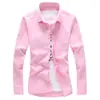 2026 Comercio Exterior Transfronterizo Moda Casual de Primavera y Otoño para Hombre Camisa de Manga Larga de Color Sólido con Cuello Estampado de Moda para Hombre