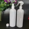 Venta al por mayor del fabricante 500ml Mascota Transparente Blanco y Negro Envase Químico Diario Botellas de Plástico con Atomizador