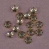 Novedad Xizang Plata Hueca Flor Grande y Pequeña Sombrero de Flor Soporte de Flor Joyería Accesorios Semiacabados Accesorios para Pulsera de Cristal DIY