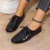 Primavera y otoño 5 nuevos modelos de comercio exterior transfronterizo, zapatos de mujer de talla grande, zapatos planos de moda, zapatos individuales cómodos, Amazon Temu Dropshipping