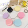 Peine Pequeño Plegable de Masaje con Espejo de Maquillaje para Mujer, Peine Pequeño con Cojín de Aire para el Corazón de la Niña, Portátil