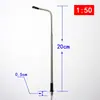 Materiais de Construção para Mesa de Areia DIY Modelo de Poste de Rua Luminoso Mini Tubo de Aço Single-Head Rodovia Luz Branca 3V