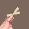 Pinza para el pelo con lazo de cristal coreano de diamantes completos para mujer, nuevo clip de moda para flequillo lateral, accesorio para el cabello de alta gama