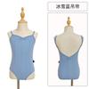 Traje de baile de verano para niños nuevo tirantes falda de organza ajustable traje de entrenamiento de nailon verde mostaza se puede personalizar