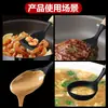 Utensilios de cocina de silicona con mangos de madera, espátula antiadherente, espátula de silicona de grado alimenticio para uso doméstico, espátula de silicona para cocinar antideslizante y antiescaldamiento