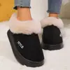 Botas de nieve, envío directo transfronterizo, zapatos de algodón para otoño e invierno, unisex, pantuflas de interior con suela gruesa de EVA y forro de felpa