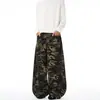 2026 Pantalones Camuflaje Lavados Retro Americanos Nuevos para Hombres y Mujeres, Hip-Hop Sueltos de Pierna Ancha Casual hasta el Suelo