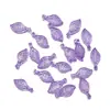 Plástico Acrílico Folhas Verdes Pequenas, Vários Tipos de Folhas, Decorações Artesanais DIY, Brincos, Pulseiras com Contas, Acessórios