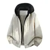 M-9XLChaqueta con capucha retro moderna, cómoda, transpirable, elegante, versátil, ropa exterior de talla grande, directo del fabricante