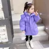 Abrigo de Invierno de Algodón con Plumón para Niñas 2025 Nueva Chaqueta de Invierno de Algodón Polar para Bebés Ropa Exterior Gruesa y Elegante