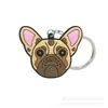 Animal Perro Gato Llavero de PVC Anillo de Llavero Cadena de Llaves Colgante Anillo de Llavero Llave de Coche